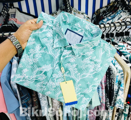 Pure Cotton full Sleeve Print Shirt for Men's